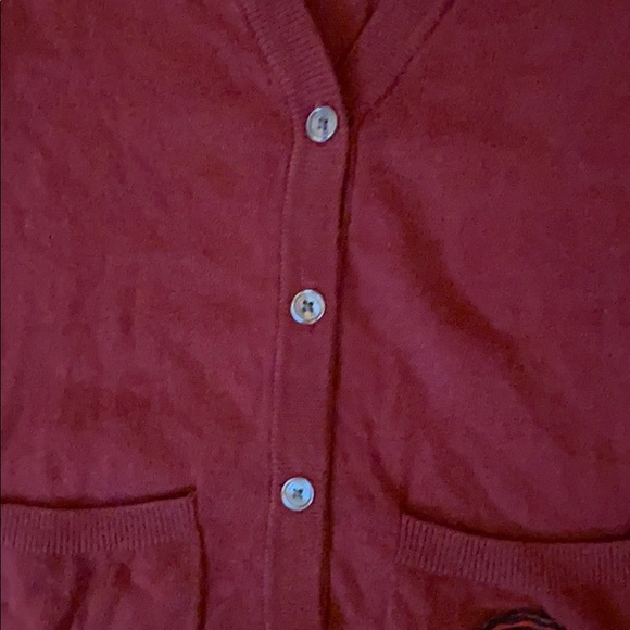 Abercrombie cardigan merlot xl preppy patch - Picture 4 of 13